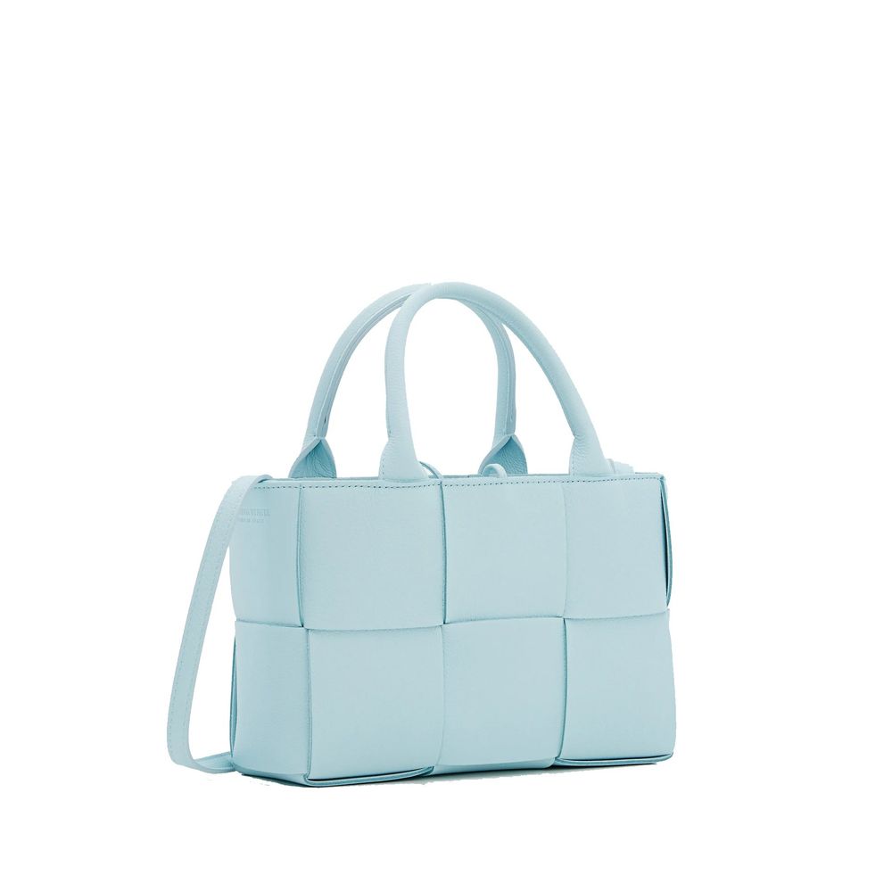 Sac cabas Bottega Veneta en cuir d'agneau bleu