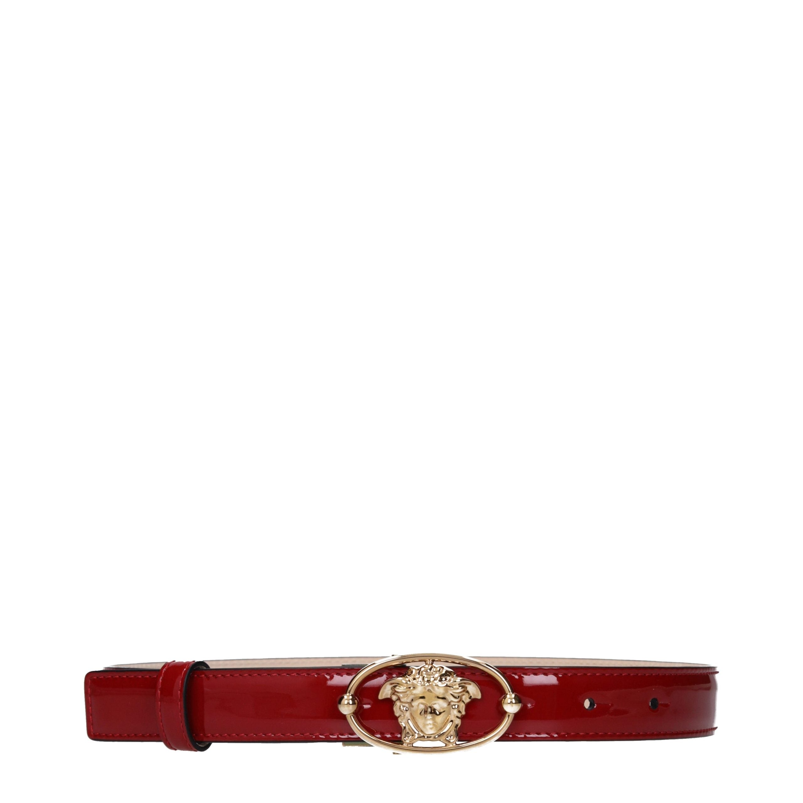Ceinture Versace en cuir rouge