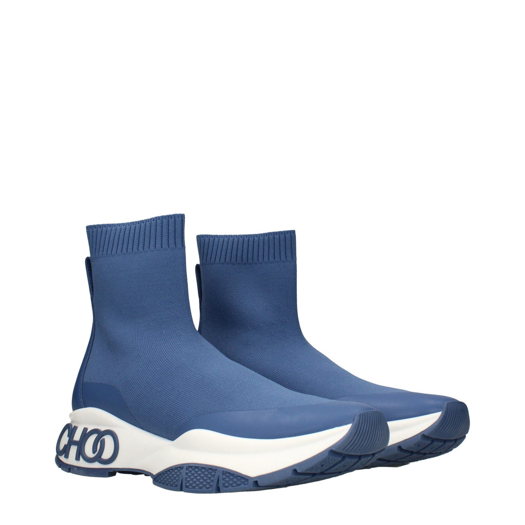 Bottines Jimmy Choo en tissu bleu
