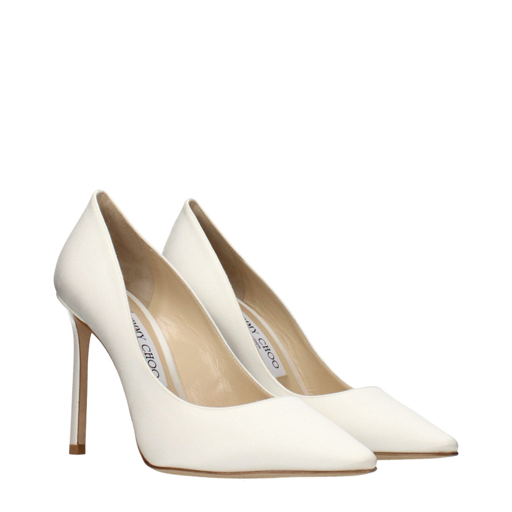 Escarpins à plateforme Jimmy Choo en satin beige