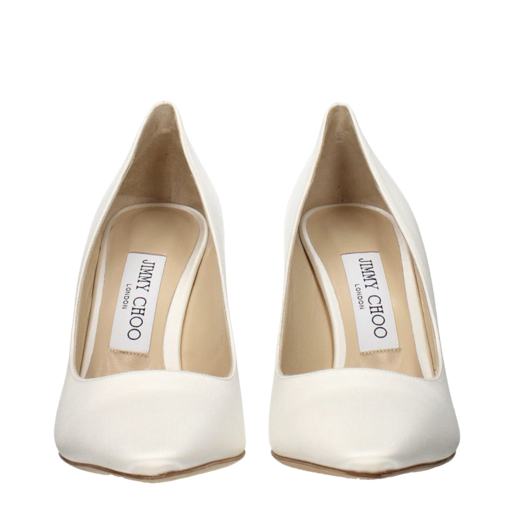 Escarpins à plateforme Jimmy Choo en satin beige