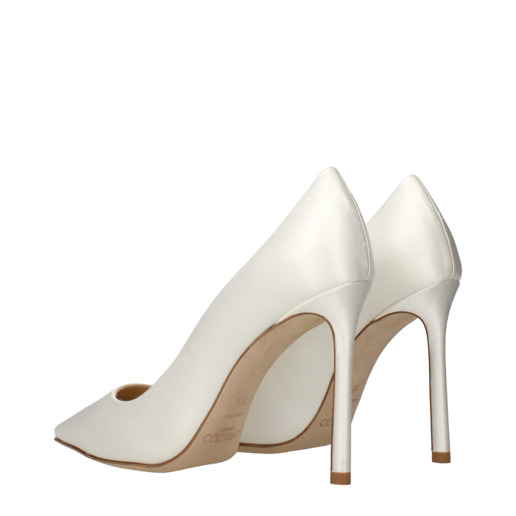 Escarpins à plateforme Jimmy Choo en satin beige
