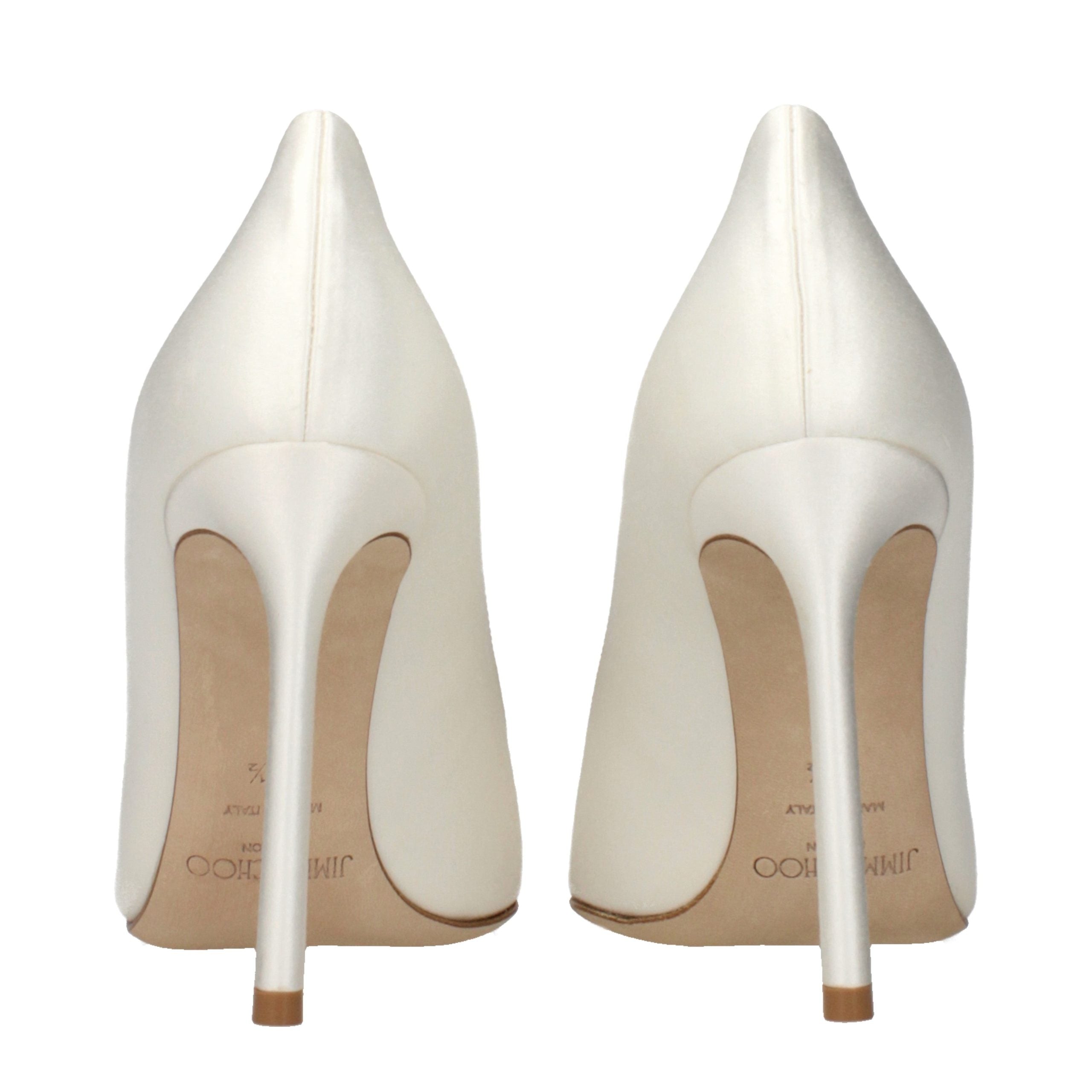Escarpins à plateforme Jimmy Choo en satin beige