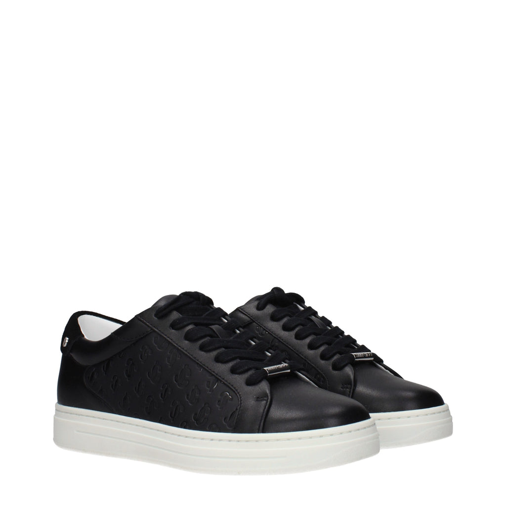 Baskets basses Jimmy Choo en cuir noir