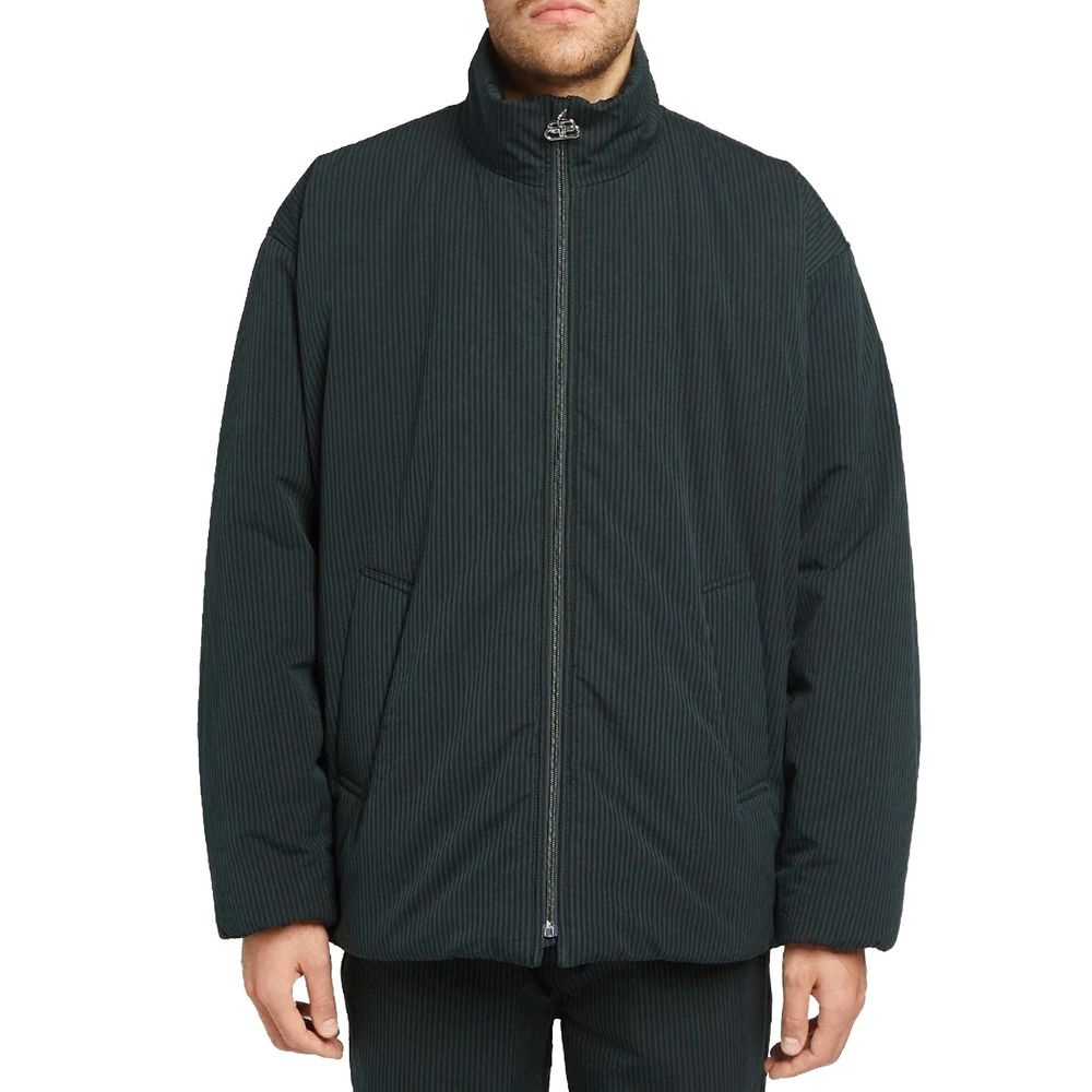 Veste longue Balenciaga en coton noir