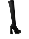 Jimmy Choo Noir Tissu Au-Dessus Du Genou