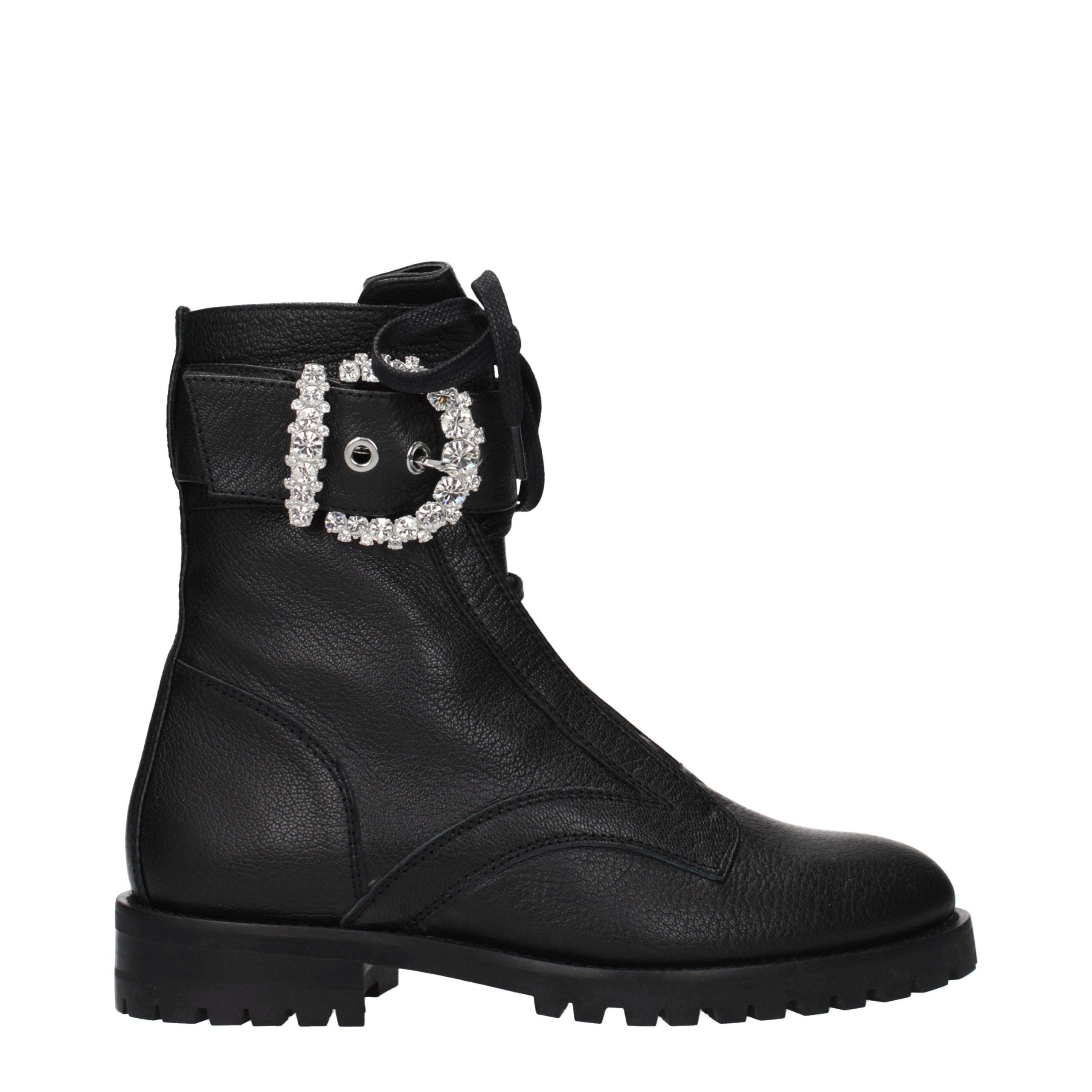 Bottines Jimmy Choo en cuir noir