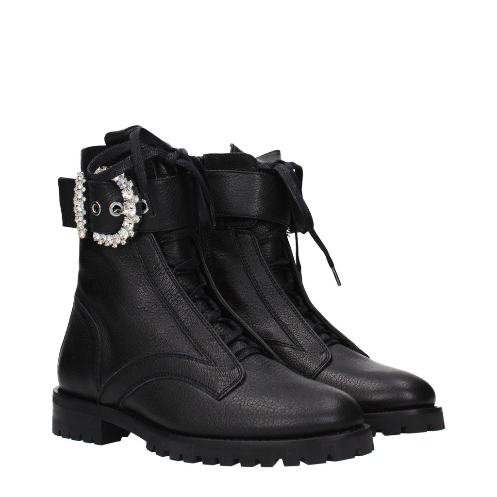 Bottines Jimmy Choo en cuir noir