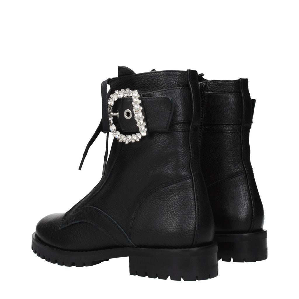 Bottines Jimmy Choo en cuir noir