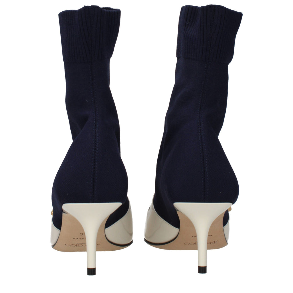 Bottines Jimmy Choo en tissu bleu