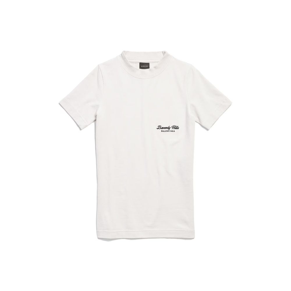 T-shirt en coton blanc Balenciaga