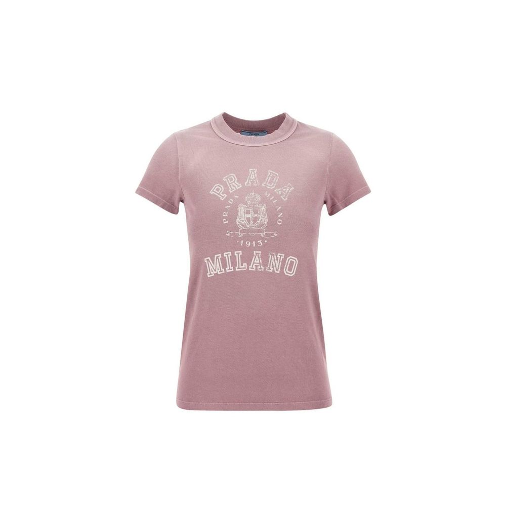 T-shirt Prada en coton multicolore