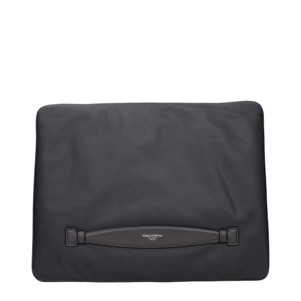 Pochette en tissu gris Dolce & Gabbana