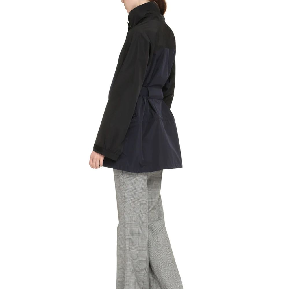 Blouson en nylon bleu Prada