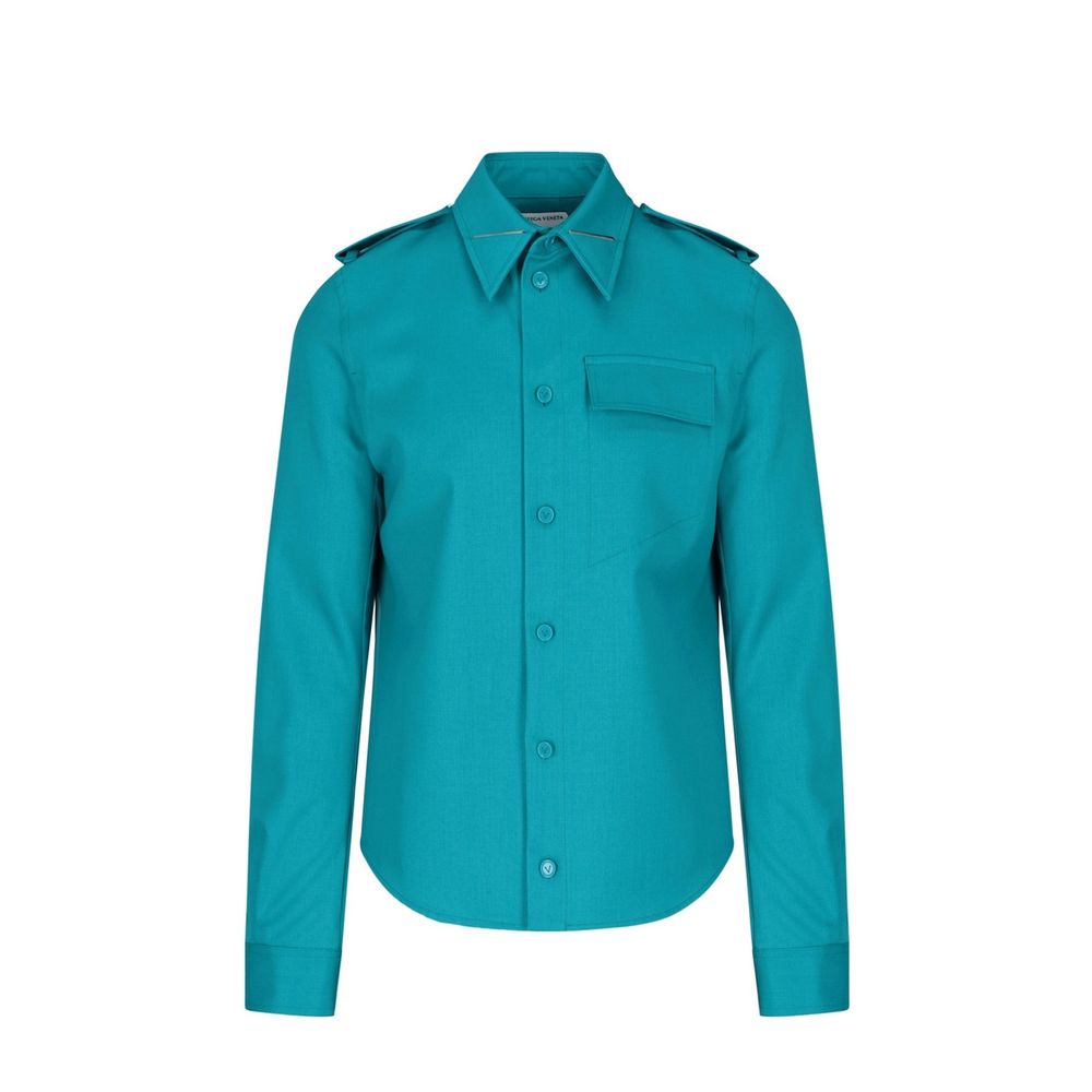 Chemise habillée Bottega Veneta bicolore en élasthanne