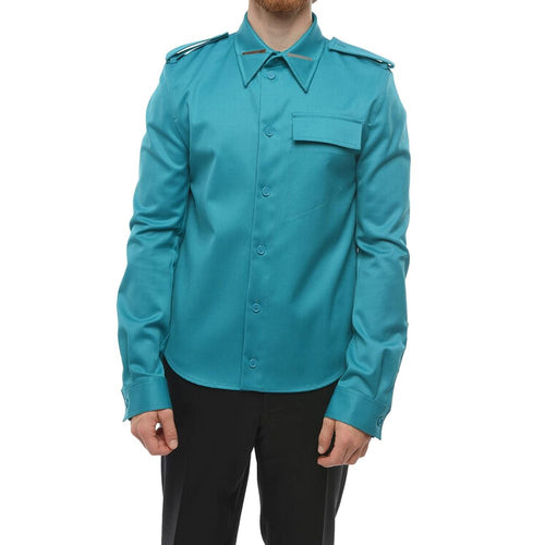 Chemise habillée Bottega Veneta bicolore en élasthanne