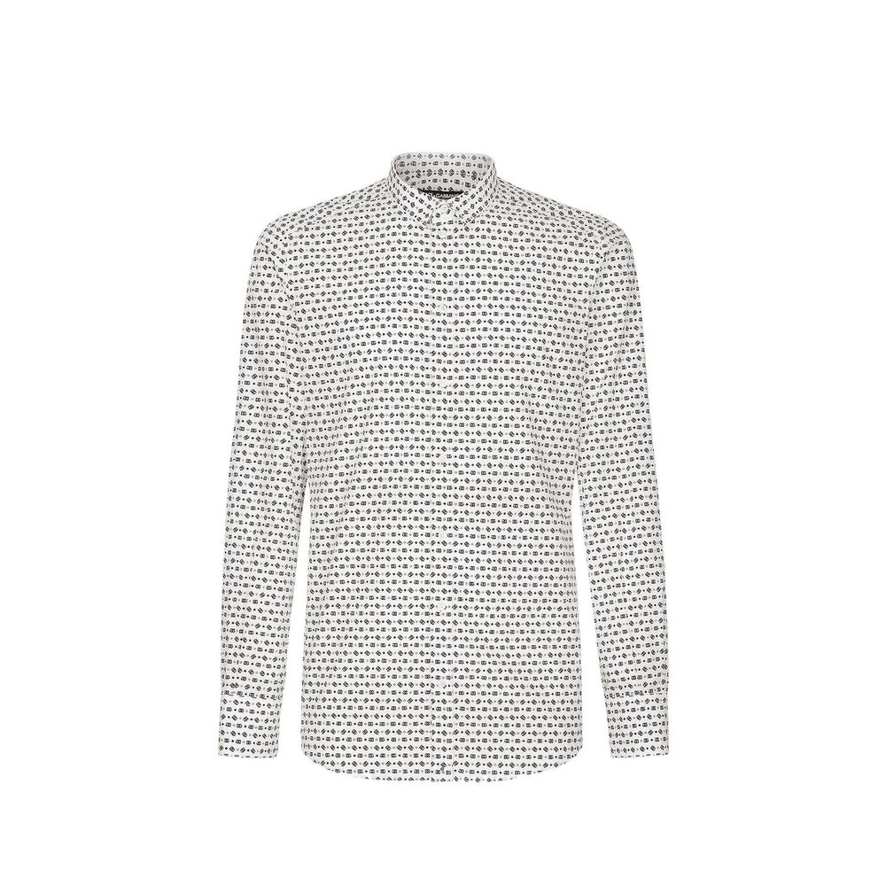 Dolce & Gabbana Chemise Blanche Coton Motif