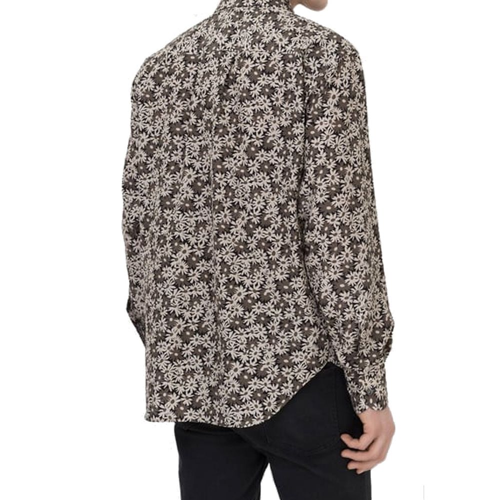 Chemise Tom Ford bicolore en coton à motif