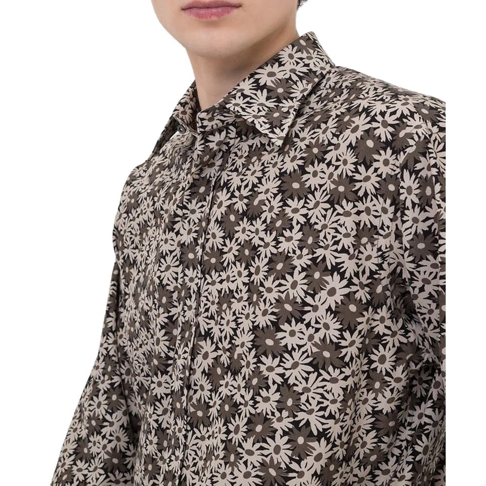 Chemise Tom Ford bicolore en coton à motif