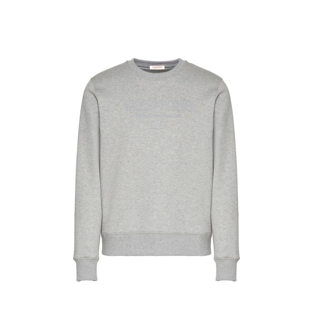 Sweat-shirt en coton gris Valentino Garavani