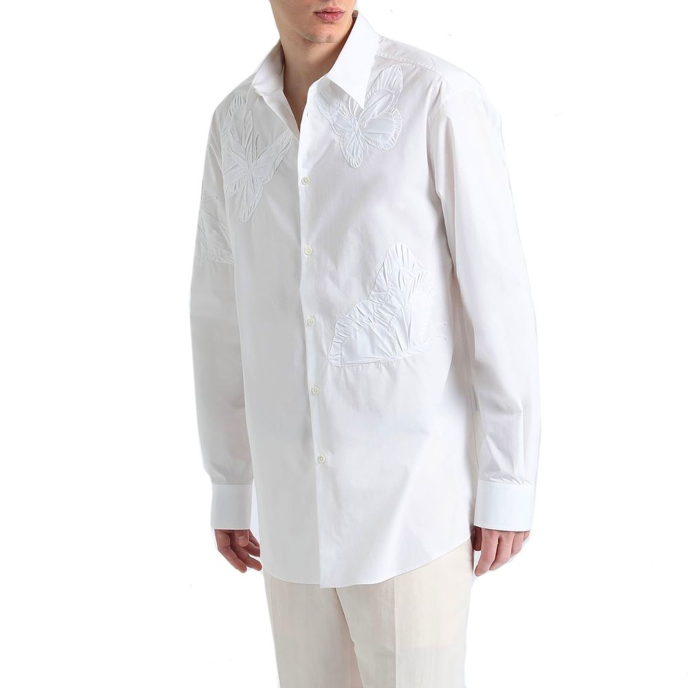 Chemise habillée en coton blanc Valentino Garavani