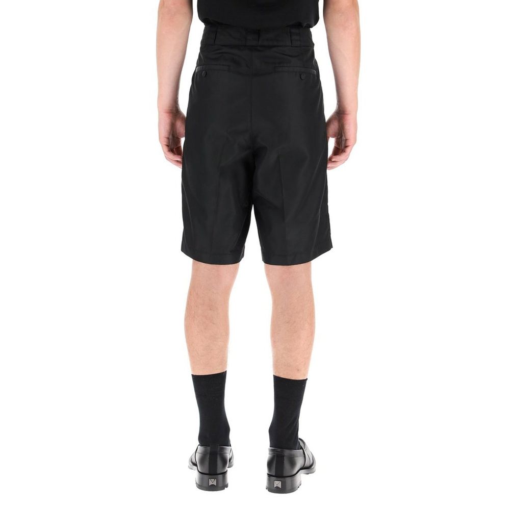 Shorts bermudas Valentino Garavani en nylon noir
