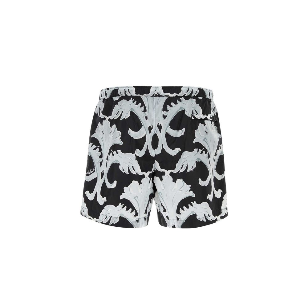 Valentino Garavani Short de bain noir en polyamide