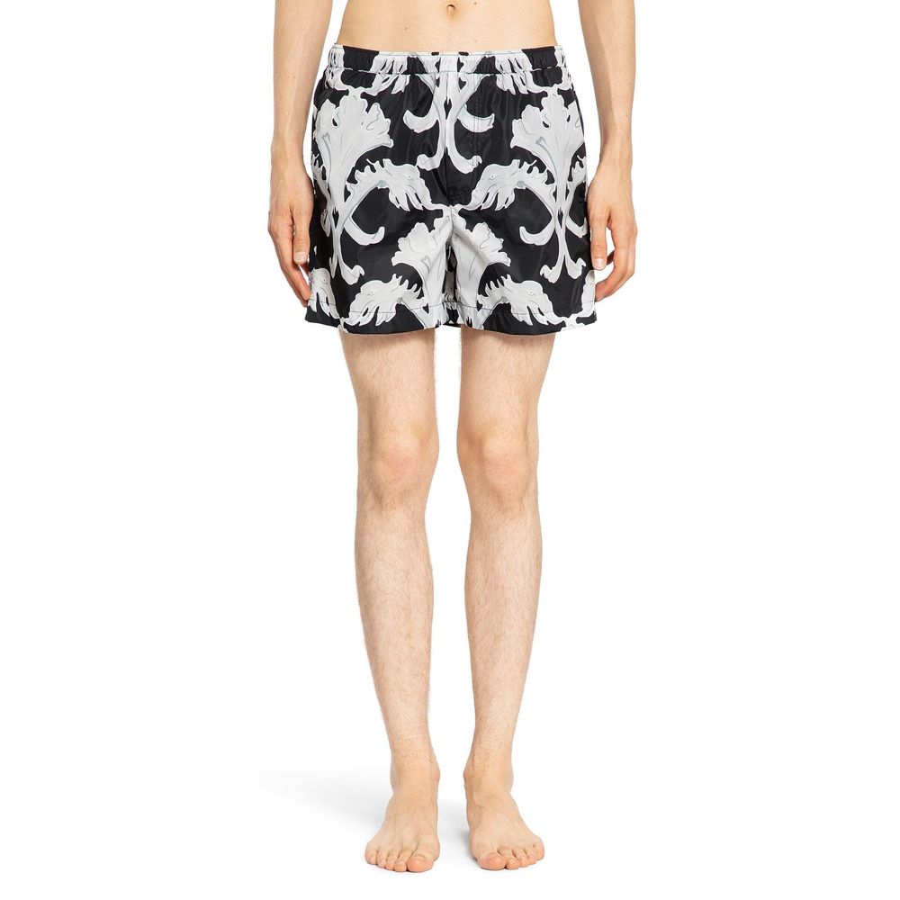 Valentino Garavani Short de bain noir en polyamide