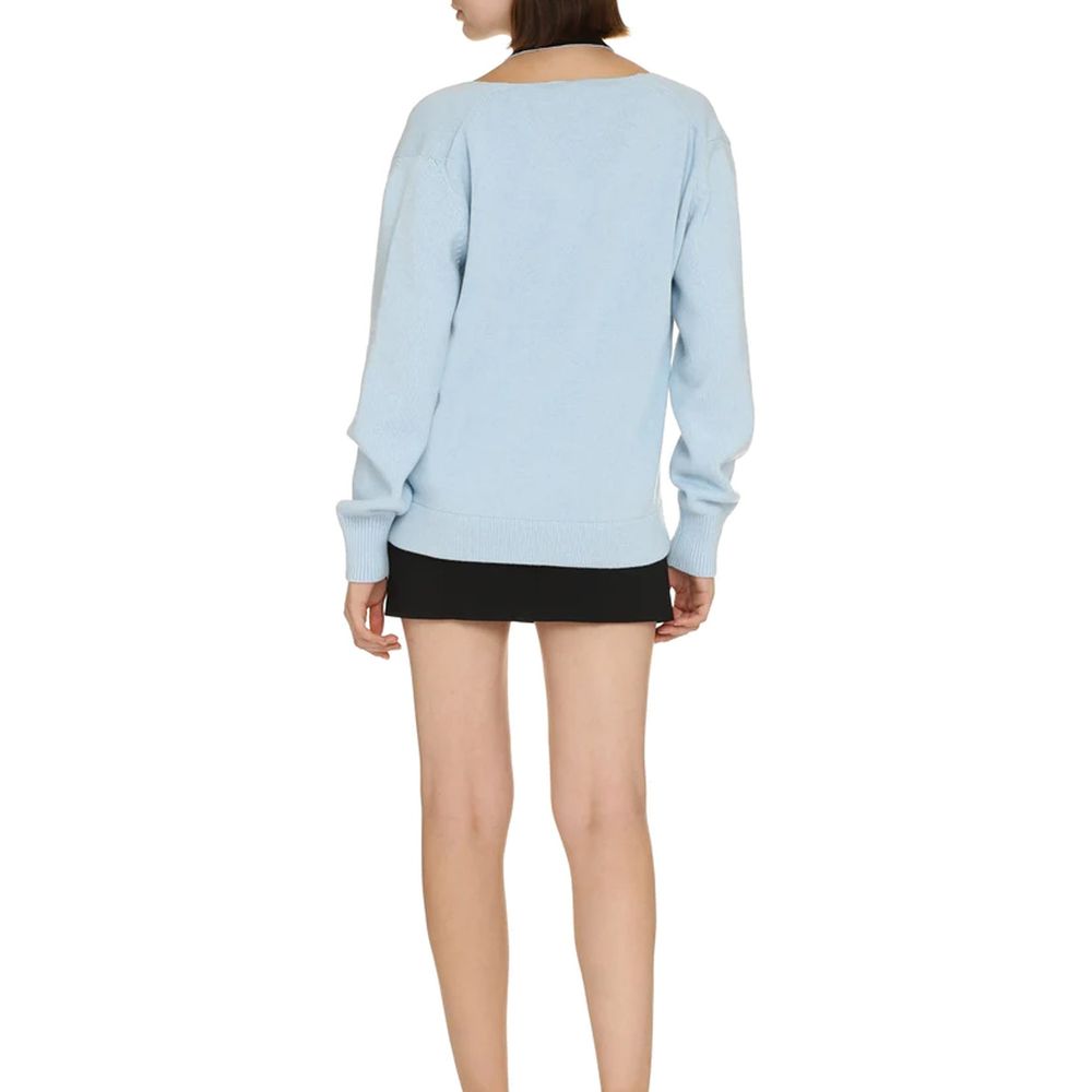 Cardigan Fendi en cachemire bleu