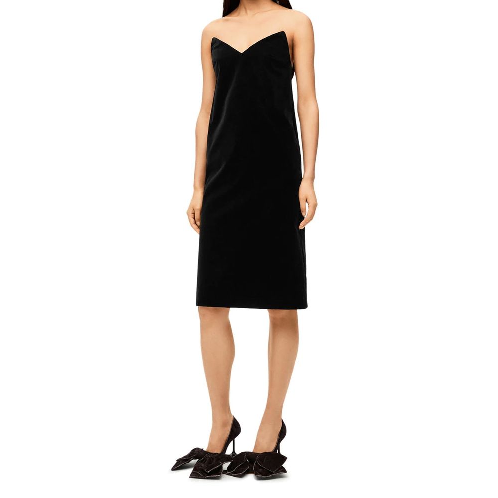 Robe de cocktail Loewe en coton noir