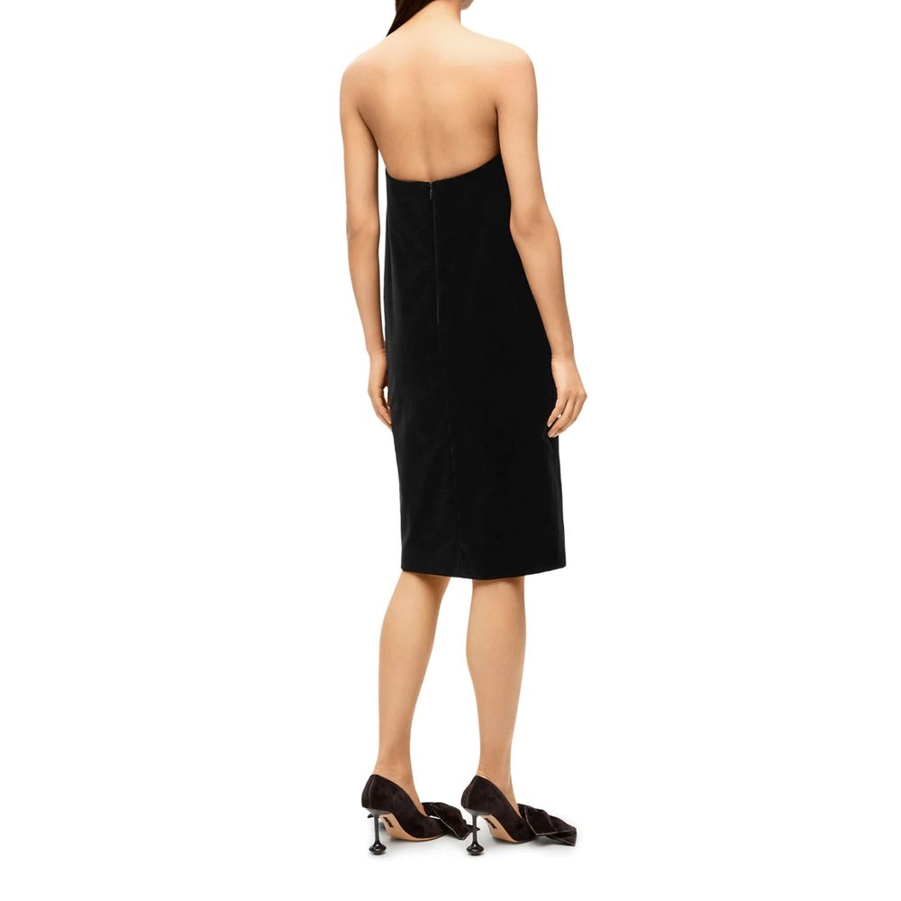 Robe de cocktail Loewe en coton noir