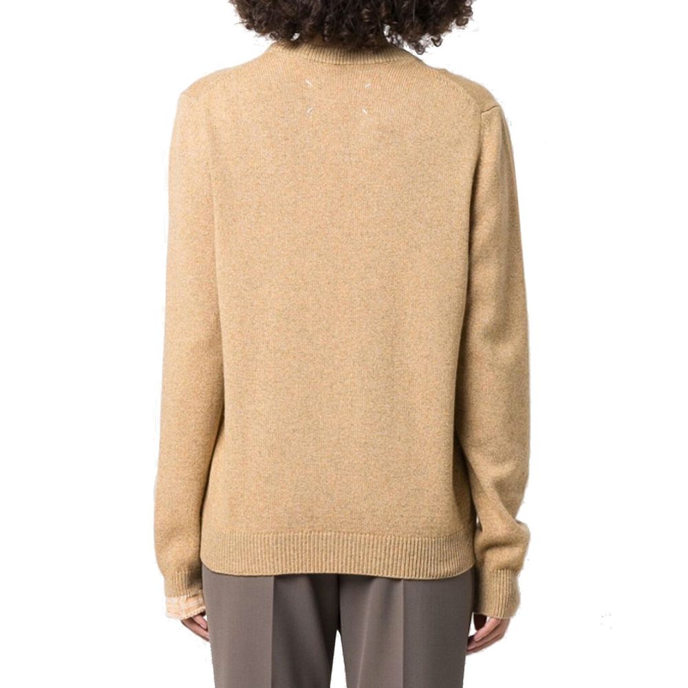 Maison Margiela Pull en cachemire marron