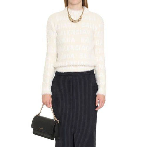 Sweat-shirt Balenciaga en élasthanne blanc