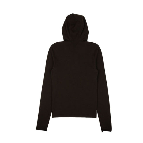 Bottega Veneta Sweat à capuche noir en cachemire