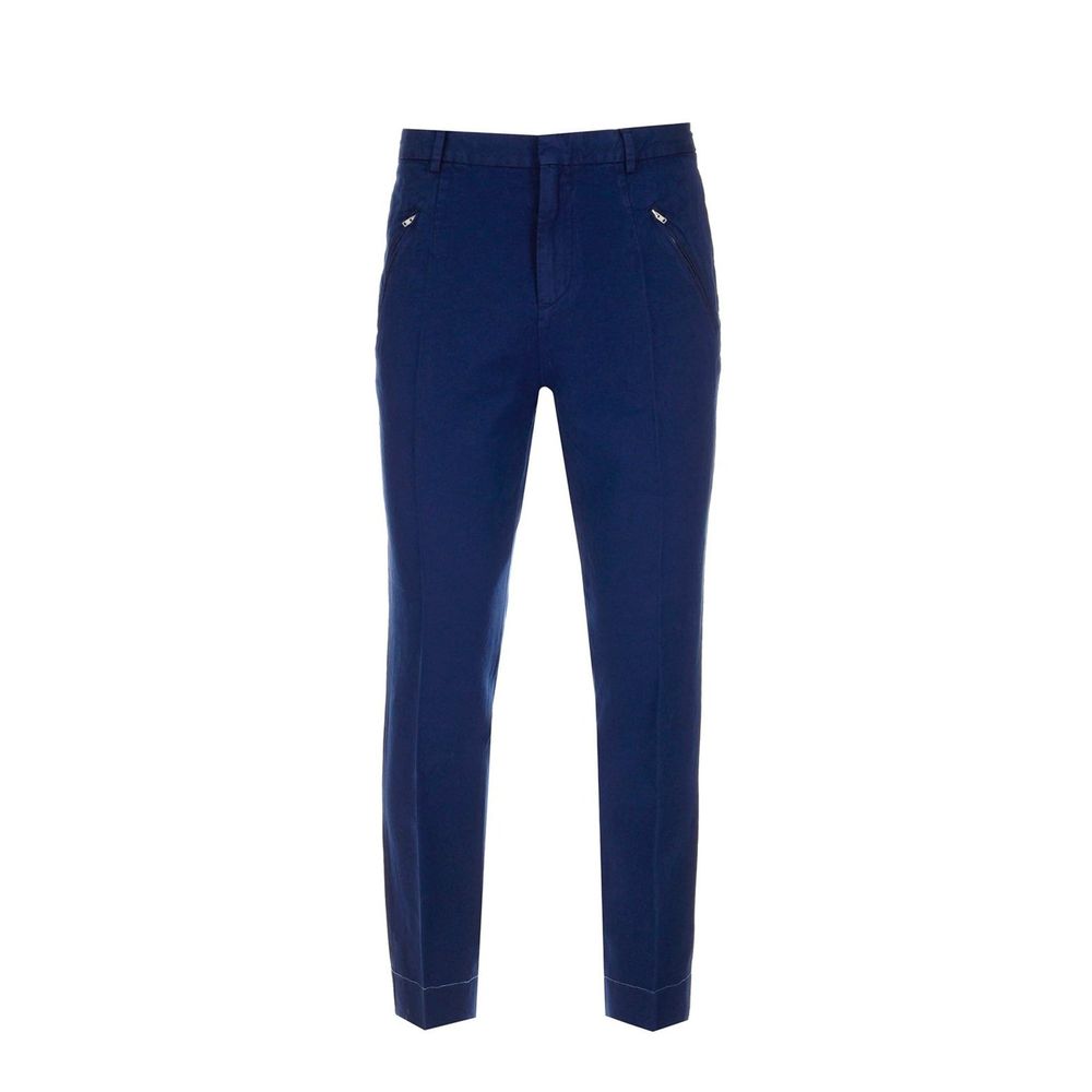 Pantalon décontracté en coton bleu Maison Margiela