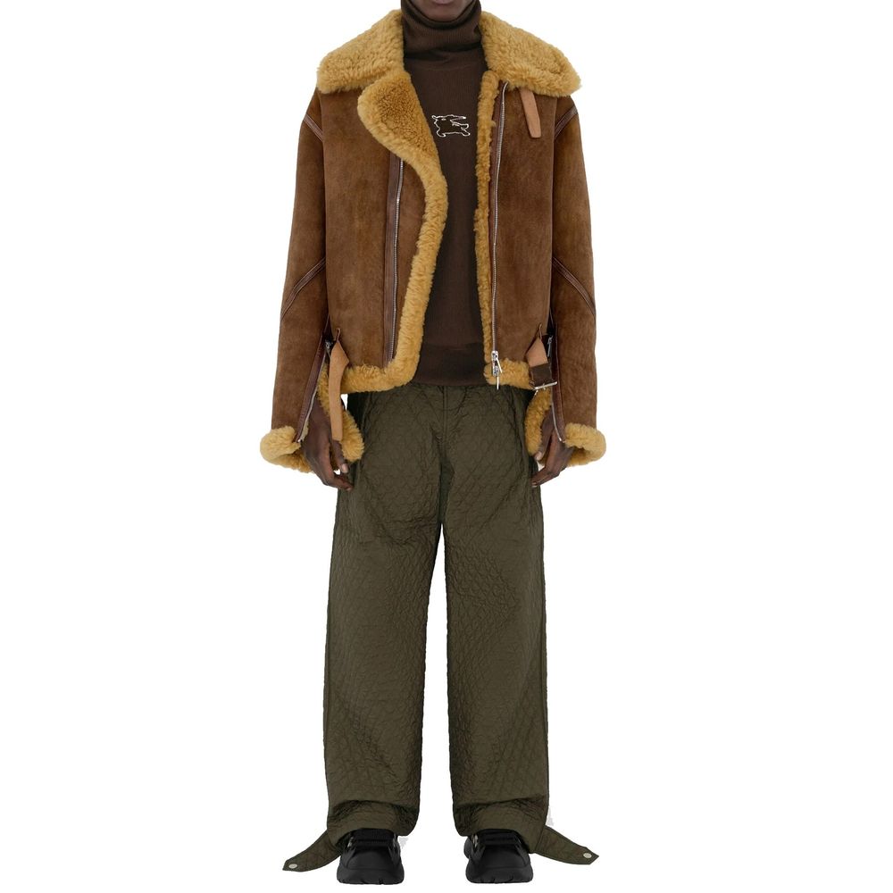 Pantalon décontracté bicolore en polyamide Burberry