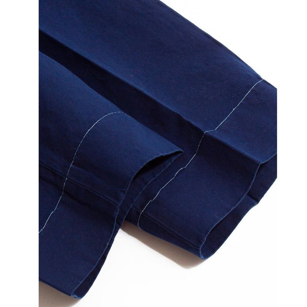 Pantalon décontracté en coton bleu Maison Margiela