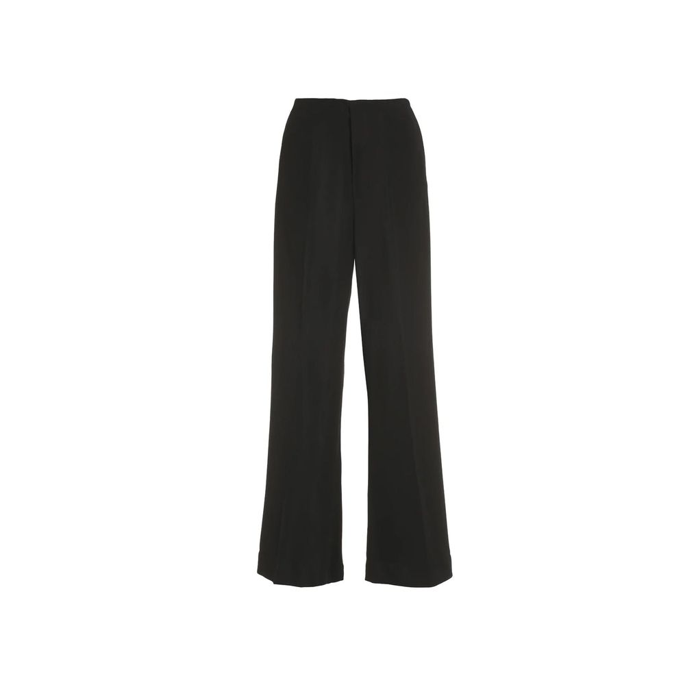 Maison Margiela Pantalon décontracté en viscose noire