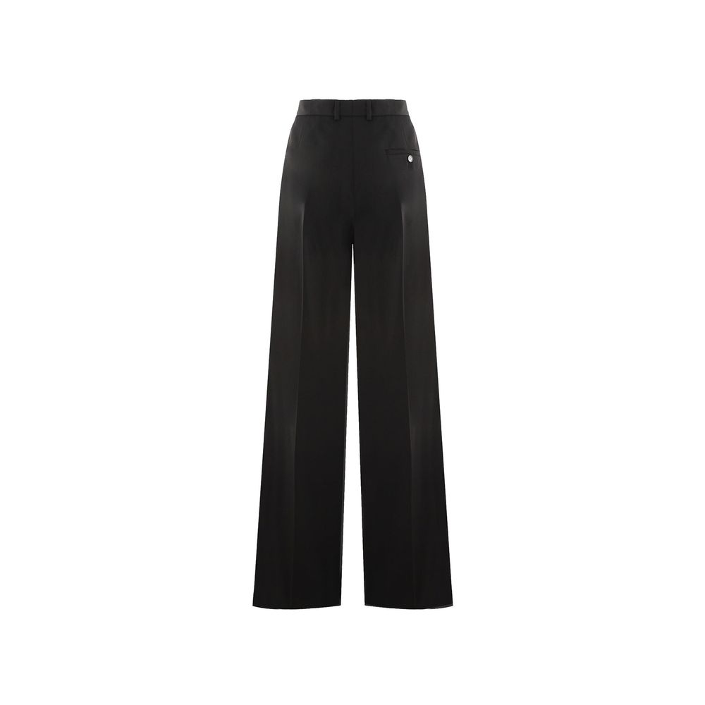 Pantalon évasé Balenciaga en laine noire