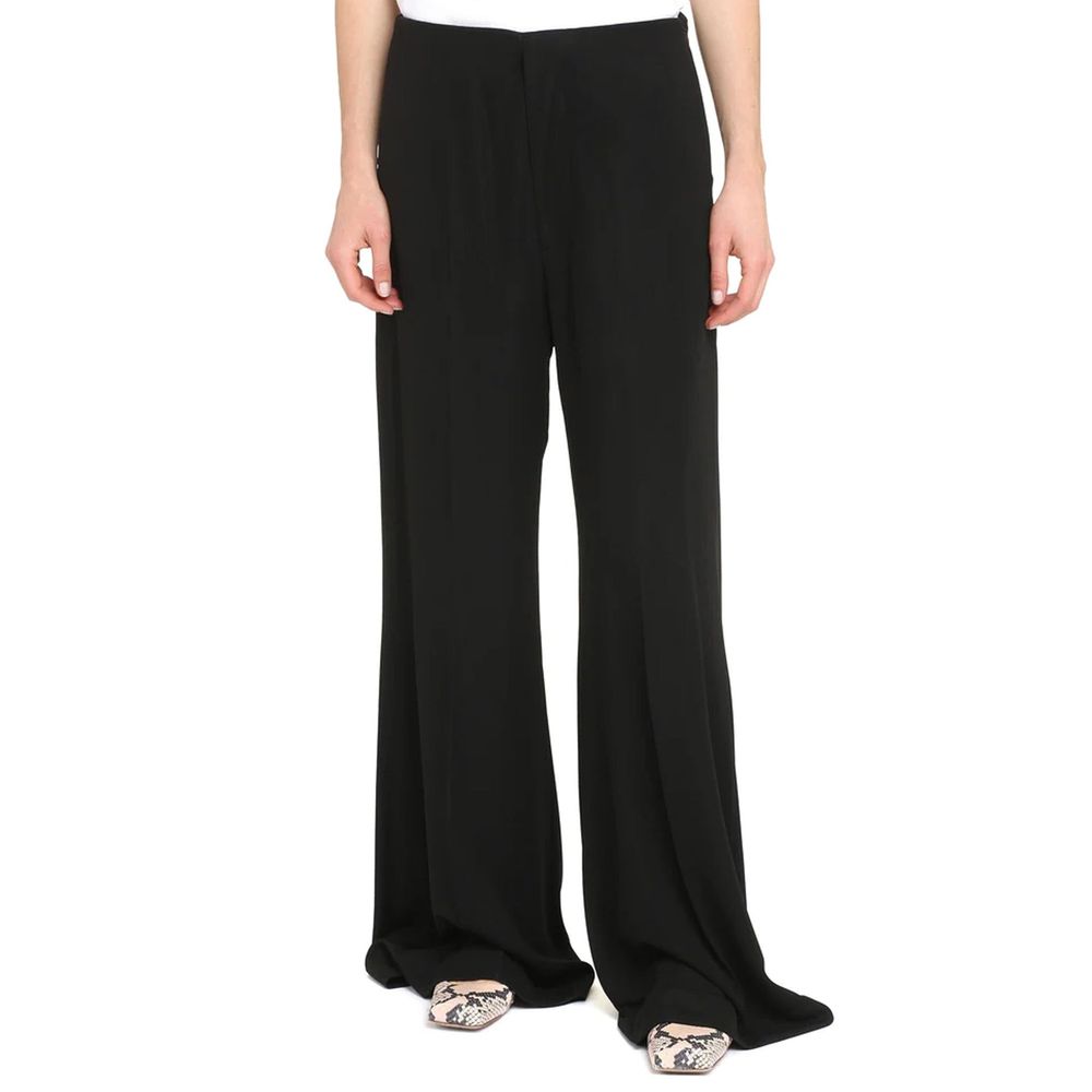 Maison Margiela Pantalon décontracté en viscose noire