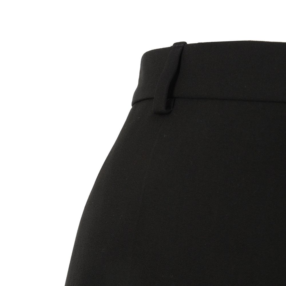 Pantalon évasé Balenciaga en laine noire