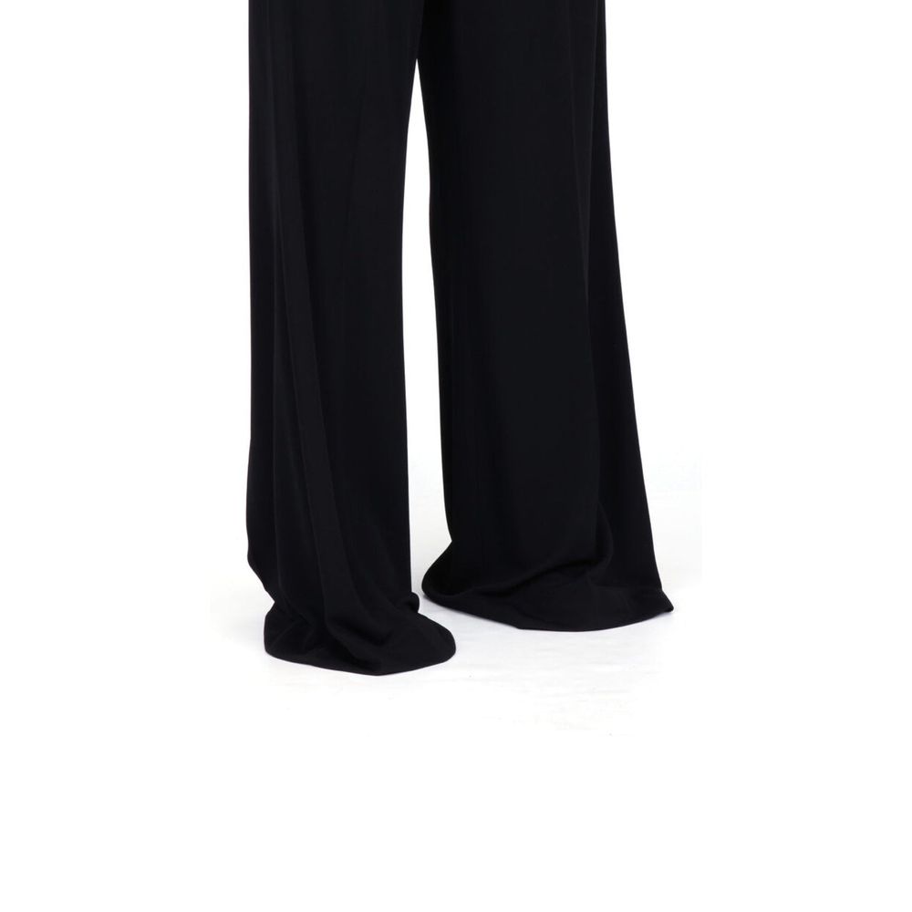 Maison Margiela Pantalon décontracté en viscose noire