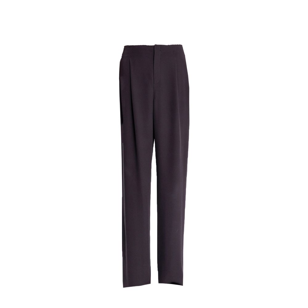 Pantalon de costume Saint Laurent en soie marron