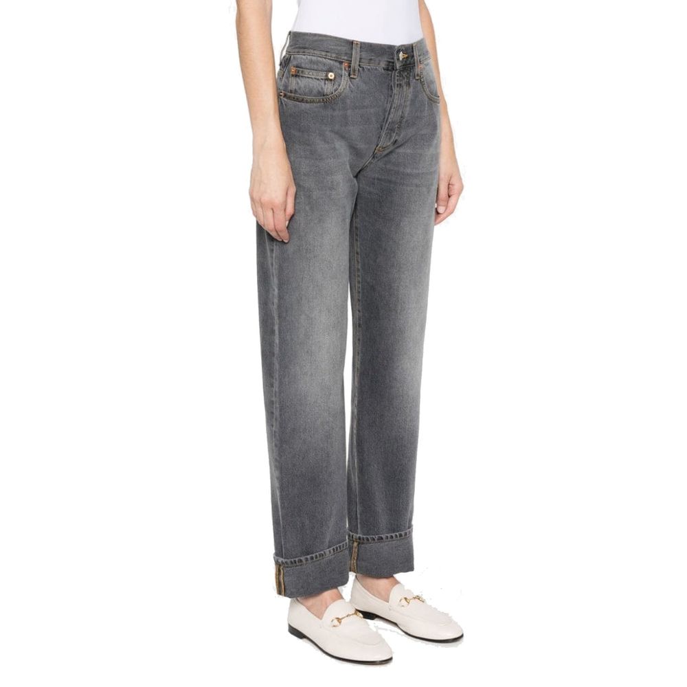 Jean décontracté Gucci en coton gris