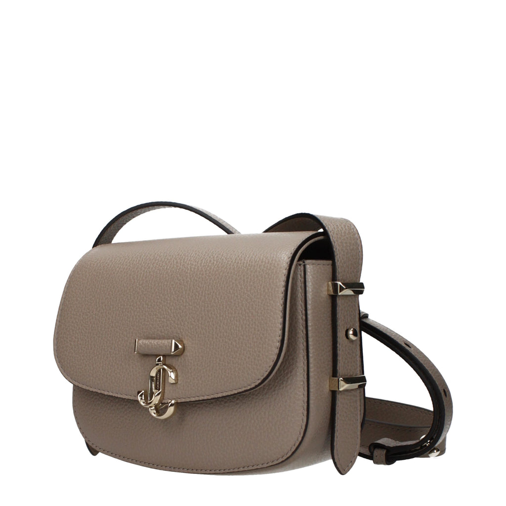 Sac bandoulière Jimmy Choo en cuir gris
