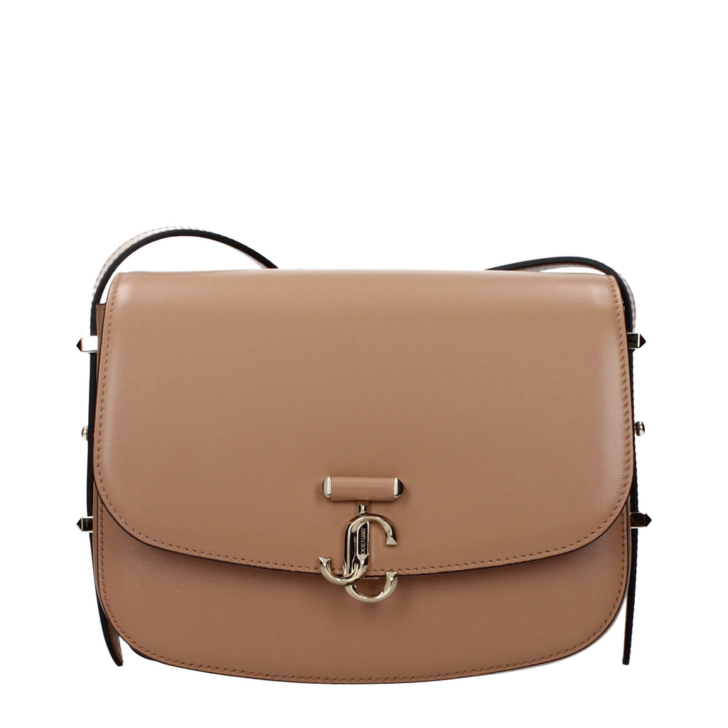 Sac bandoulière Jimmy Choo en cuir marron