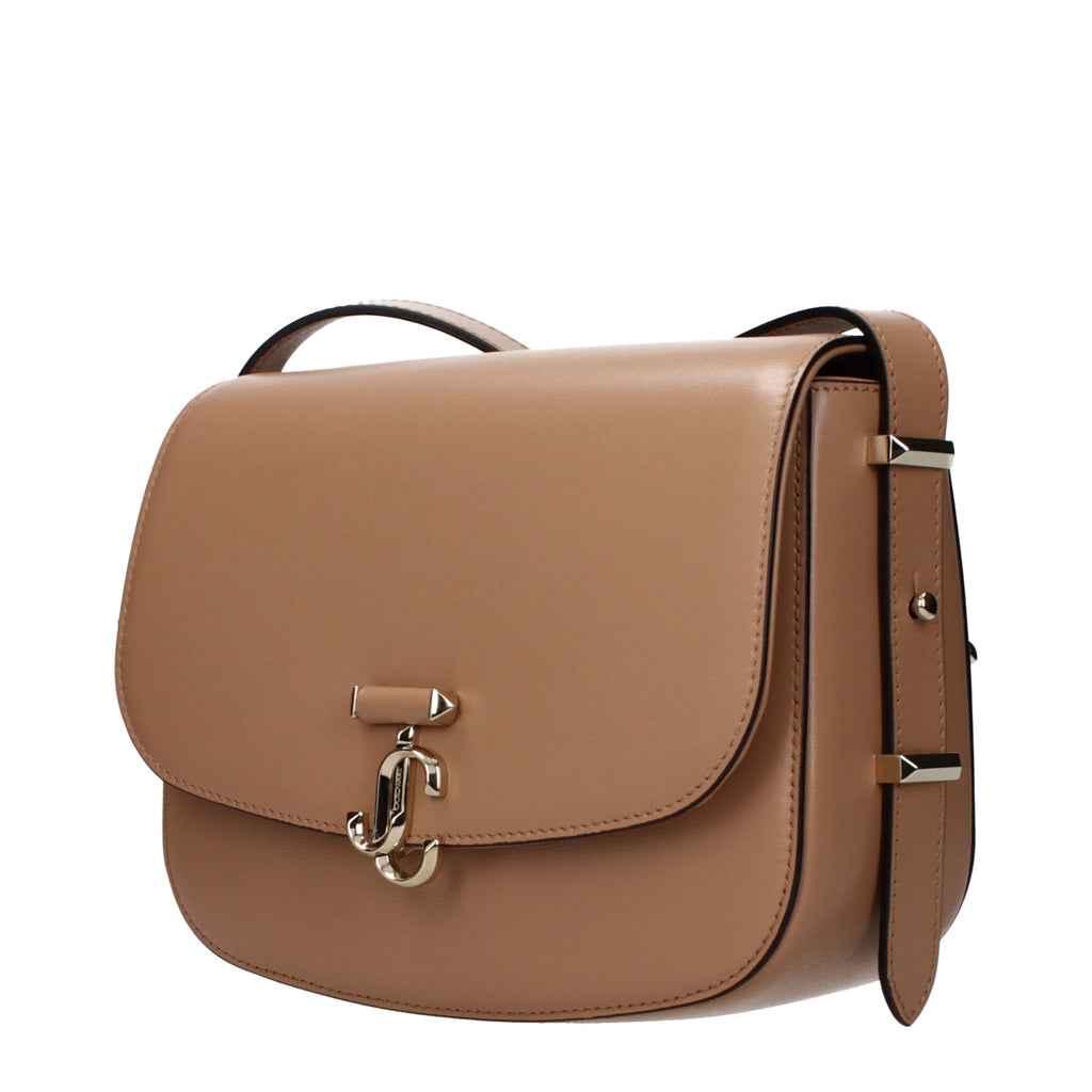 Sac bandoulière Jimmy Choo en cuir marron