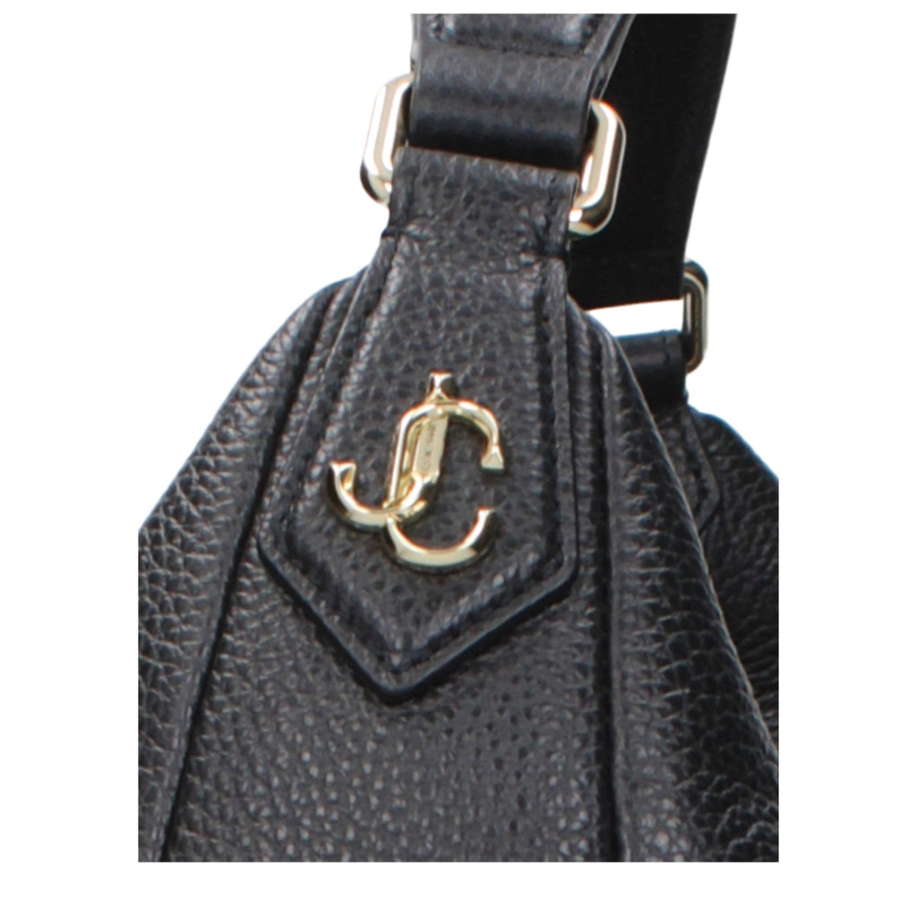Sac bandoulière Jimmy Choo en cuir noir