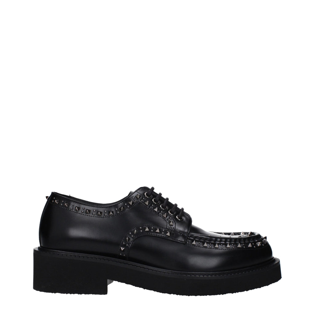 Valentino Garavani Chaussures Richelieu et Derbies en cuir noir