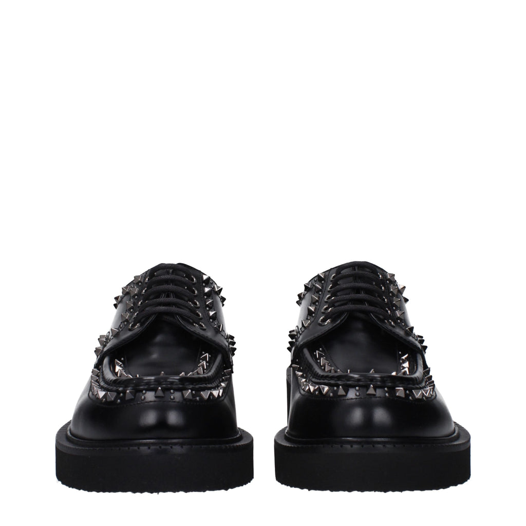 Valentino Garavani Chaussures Richelieu et Derbies en cuir noir